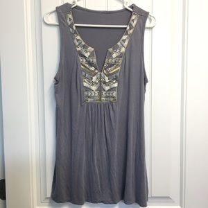 Longer length tank top, only worn once